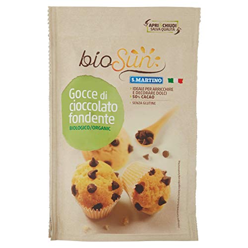 S.Martino Gocce di Cioccolato Fondente, senza Glutine, 125g