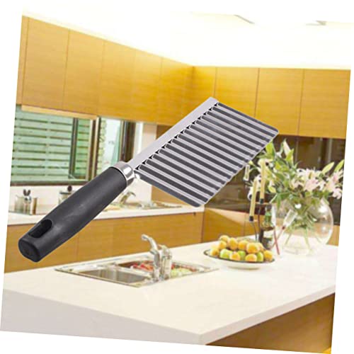 Cortador de papas con borde ondulado de acero inoxidable miniatura 2