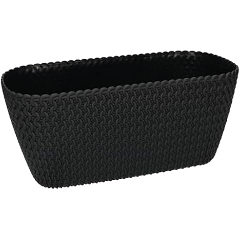 Macetero KOTARBAU Antracita 300mm ovalado para balcón e interiores Cover
