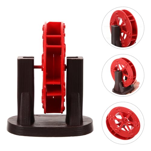 Image of POPETPOP Miniature Water Wheel Fountain Decor 3In Lightweight Plastic DIY Aquarium Ornament for Fish Tank Pond Landscape Indoor Water Feature