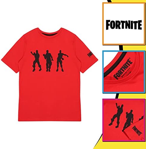 Fortnite Dance Moves T-Shirt, Kids, Red, Official Merchandise