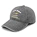 Sperm Whale Lover Marine Biology Ocean Conservation Hat for Mens Fashion Washed Light Grey