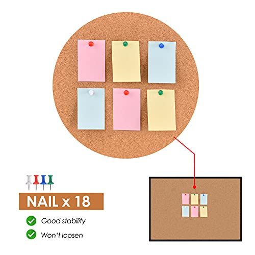 Board2by Bulletin Board 48 x 36, Black Aluminium Framed 4x3 Corkboard