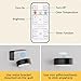 3 Pack Picture Lights for Wall, Rechargeable Battery Operated wall lights, Picture Frame lights with 3 Lighting Modes, Wireless Magnetic Painting Light with Remote Control Timer (Black, 3 Pack)
