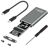 Zeizafa Modernes Externes USB C-3.2-Laufwerksgehäuse Aus Metall Für 2230 NVMe Festplatten Zur Verwendung Mit Mehreren Geräten. Schnelle Tragbare Externe Festplattenbox