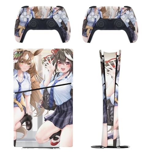 PS5 Slim �p �X�L���V�[�� �G���A�j���� �T�g�m����� �L�^�T������� JK �{�̂ƃQ�[���R���g���[���[��p�X�e�b�J�[ �y�����݌v �f�W�^���E�G�f�B�V������p�z ���^�V�[�� �{�̕ی� �X���� ���B�� �w��/��/����/�ق���h�~ ��G��/�U�M�ǂ� ��