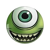 1080 Graphics mike wazowski two eyes Key Chain Double Sided Stainless Steel Keychain