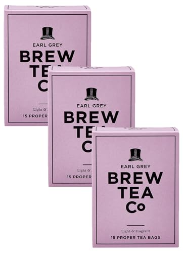 Brew Tea Co Earl Grey Whole Leaf Tea Bags, Pack of 45