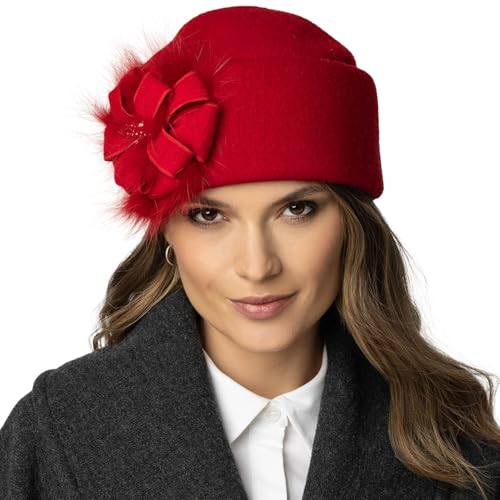 Bonnet pour femme laine vierge toque faite main hiver Vivisence 7083