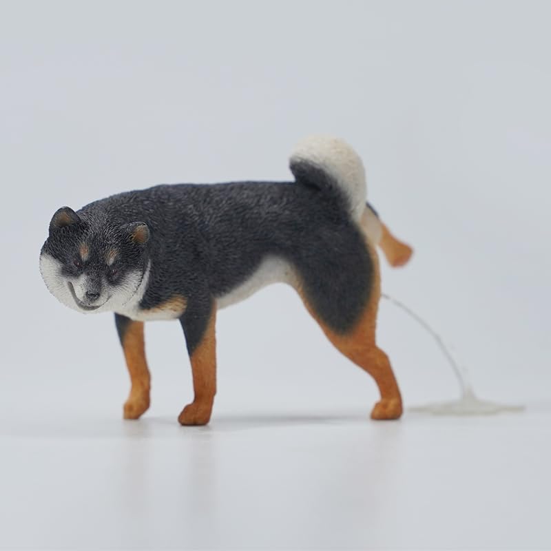 Amazon | JXK おしっこ中柴犬 トイレタイム 柴犬フィギュ ハーフ