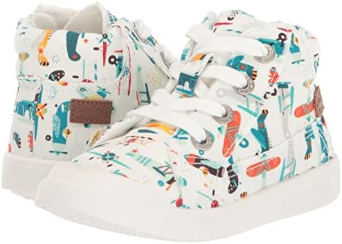 Blowfish Malibu Boy's Vepper-TB Sneaker, Off White Planes, 8 Toddler | Image 6