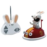 - Lapin Crétin Télécommandé - Auto Tamponneuse Rouge- Taille 10cm