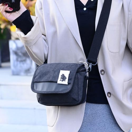 Bolsa para cámara DSLR resistente a salpicaduras con interior acolchado de lona 4