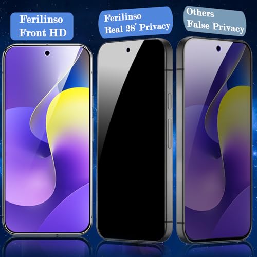 Image of Ferilinso 3 Pack Privacy Screen Protector for Google Pixel 10 Pro XL