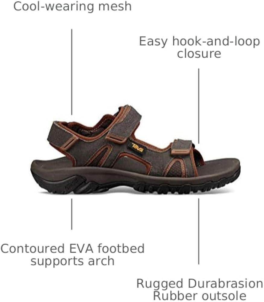 Amazon.com | Teva Men's Katavi 2 Sandal, Black Olive, 7 M US
