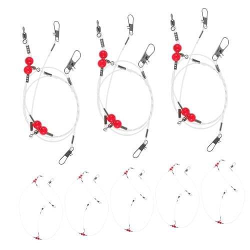 Abaodam 12 piezas líderes de pesca de alta resistencia miniatura 1