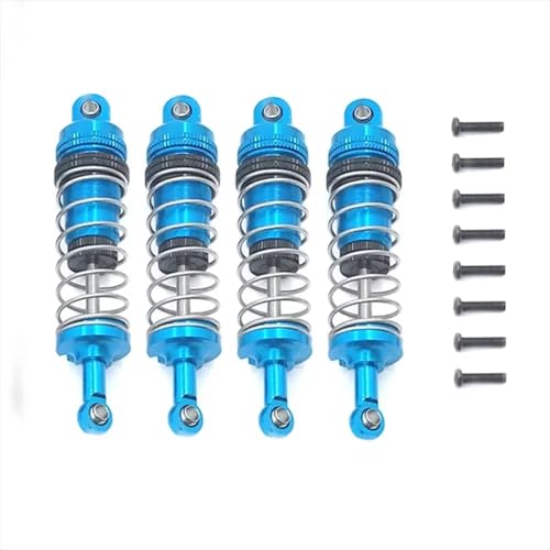 RC�V���b�N Compatible With WLtoys 124008 124010 1/14 144001 1/12 RC�J�[�A�b�v�O���[�h�p�[�c ���^�������I�C���V���b�N�A�u�\�[�o�[(Blue)