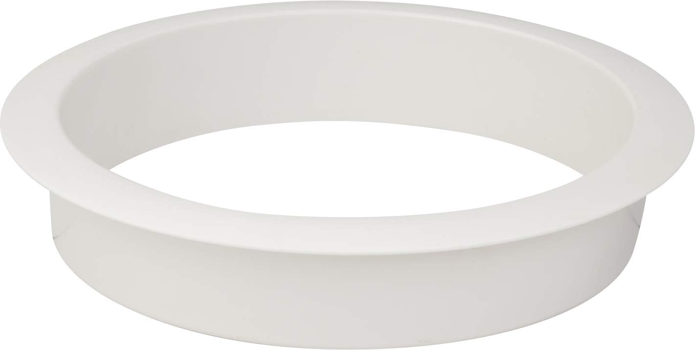 Open White Plastic Grommet for 5" Diameter Hole