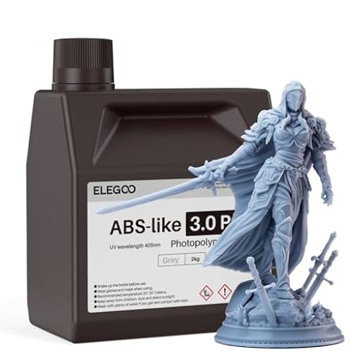 ELEGOO ABS-Like Resin 3.0 Pro, Resina de Fotopolímero para Impresión 3Dcon Mayor Resistencia a los Arañazos, Resina UV 405nm con Alta Precisión para Impresoras MSLA/DLP/LCD, No Frágil (Gris 2000g) | Ya disponible en tu tienda friki favorita! En mundofriki.es!