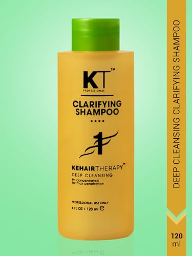 Image of KT Professional Deep Cleansing Clarifying Shampoo | Remove Sebum Buildup, Detoxifies & Refreshes Scalp, Prepares Hair for Treatments | pH Balanced, Sulfate Free, Paraben Free | 120ml