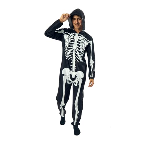 Bioworld Skeleton Men's Hooded Union Suit