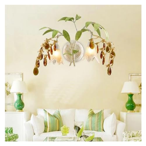 Plafonnier LED pour entrée et escalier luminaire design fleur en cristal