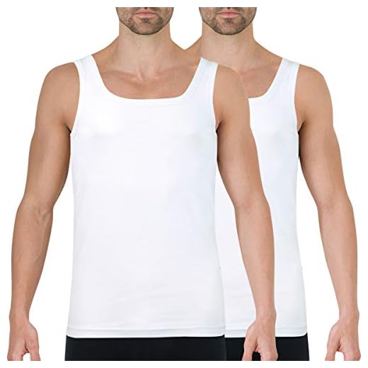 Athena Homme Duo Choc Maillot de corps, Blanc (Blanc), XL EU