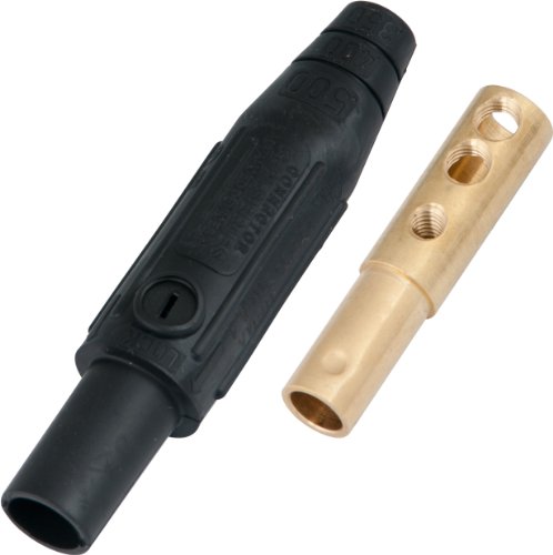 Marinco Clm2F-A Clm Cam Type, Series 15 Mini Inline, Single Pin Connector, 150 Amp, 600 Volt, 8 - #2 Awg, Female - Black (A) #TOP4