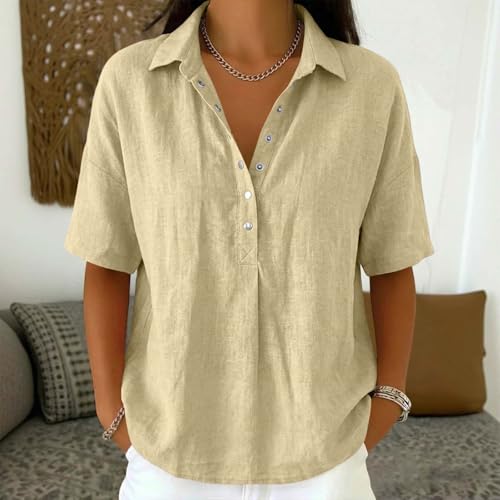 70% Off Women's Cotton Linen Shirts - Use Code F57T6QDD - Image 3