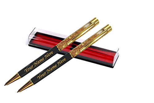 Image of Personalized Metal ballPen With Name Engraved, Best for Gift, Name Printed Pen, Ball pen name printed for gift (Pack of 2)