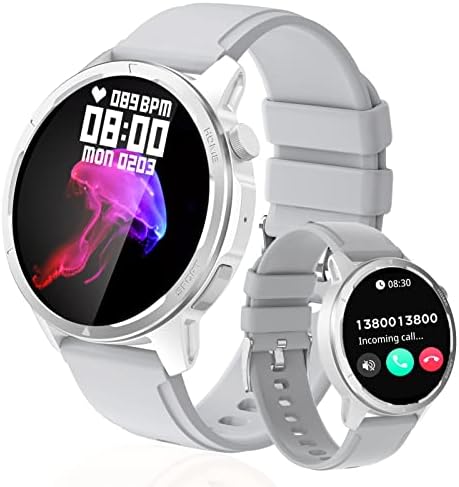 Smart Watch for iOS and Android Phones, (Answer/Make Calls) Bluetooth Smartwatch with Heart Rate/Sleep/Blood Oxygen Monitor, 1.39" Waterproof Fitness Tracker Watch Fitness Tracker Watch for Women/Men