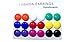 DesignedDazzle 9 Pairs Multi-Colors Round Button Plastic Earrings Resin Acrylic Studs Sensitive Ears (0.50 Wide, Medium Button)