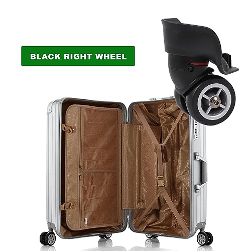 3Pcs Universal Swivel Wheel Right (Small) Suitcase Wheel (3R) 115W Series W042 Wheel Replacement Black4