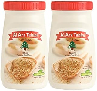 Al Arz Tahini Sesame seed paste, 2 Pack (16 Oz Each)