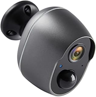 Wireless Solar Security Camera Alexa Google Tuya 1080P Battery Siren Camera Wireless WiFi CCTV Security Solar IP66 Outdoor Infrared 135° Audio Video Camera for Home Security ( Color : Alexa Cam )