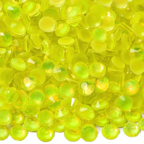 Blinginbox Flatback Rhinestones Citrine Neon Opal SS30 6.5mm 288pcs