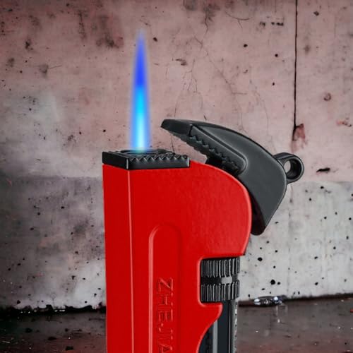Encendedor Recargable de Butano Antiviento Rojo miniatura 3