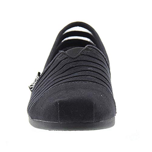 Image of BOBS from Skechers Women's Plush-#Adorbs Flat, Black /Black Adorbs, 6 M US