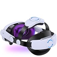Diseño ergonómico perfecto: la banda para la cabeza para Quest 2 resuelve muy bien el problema de gravedad de Quest 2 distribuyendo la gravedad uniformemente en la cara, la cabeza y la parte posterior de la cabeza, por lo que es cómodo incluso con un...