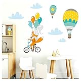 💚 LIEFERUMFANG- Ein Wandtattoo Kinderzimmer in der ausgewählten Größe. Zum stressfreien Anbringen liefern wir einen KOSTENLOSEN Rakel, eine Klebeanleitung sowie einen Probeaufkleber.