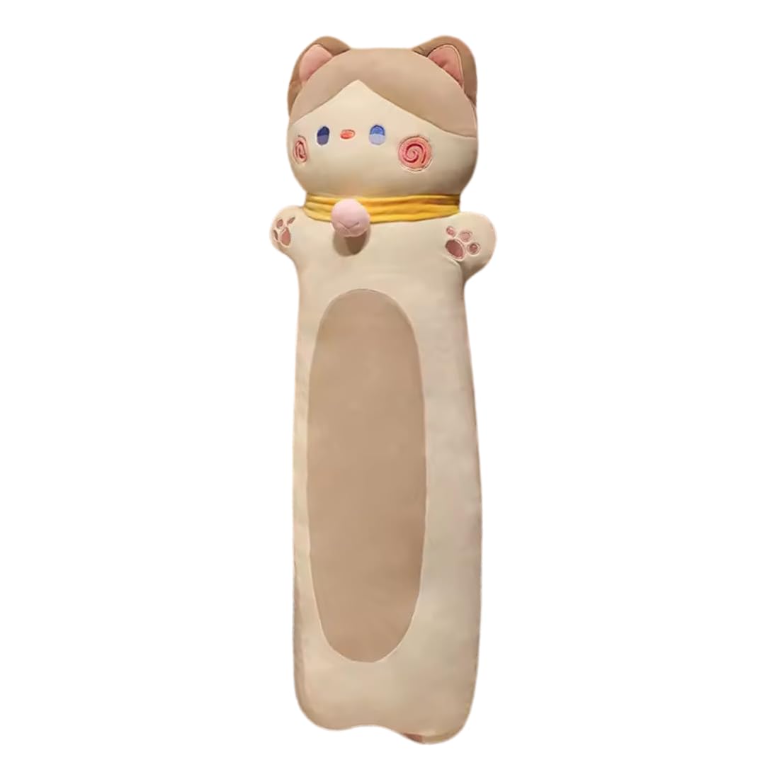 TechMax Solution Brown Neck Ball Long CAT Plush Pillow (B0D397JNN3) Amazon Price History, Amazon Price Tracker
