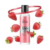 XESSO Strawberry Anal-Ease Lube 4 fl oz, Water-Based Backdoor Relax Desensitizing Gel for Men Women Couples, Rear Comfort Lube Made in US, Discreet Packaging