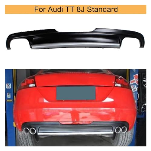 Difusor de parachoques trasero OZCCH compatible con Audi TT 8J estándar 2008-2010 3