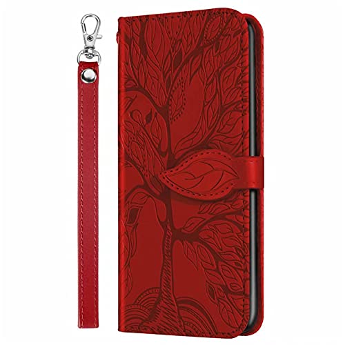 JJSMIDa Capa carteira para Samsung Galaxy M62, capa de couro de poliuretano em relevo 3D com alça de