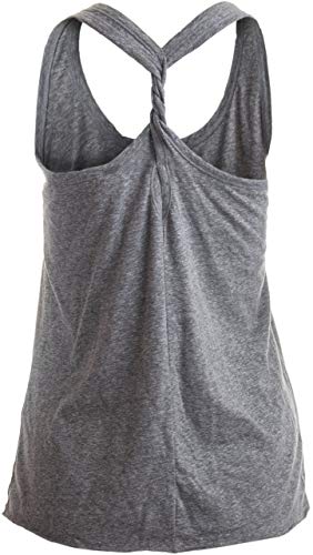 Llamaste | Cute, Funny Yoga Llama Namaste Workout Racerback Tank Top For Women-(Tankgrey,S) #TOP1