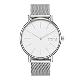 Skagen Women's Signatur Two-Hand Silver Stainless Steel Mesh Band Watch (Model: SKW2785)