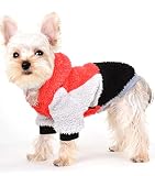 Yikeyo Fuzzy Dog Hoodie Dog Sweater Dog Clothes Warm Soft Cozy Dog Coats Hooded Sweatshirt Fleece Do