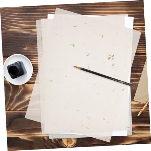 LALAFINA 100 Folhas da montanha caligrafia papel carta trabalhos manuais papel xuan chinês papel man