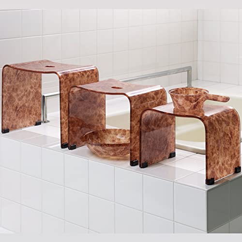 Senko 63251 Marble Stone Wash Bowl, Washbasin, Diameter Approx. 11.3 Inches (28.7 Cm), Brown #TOP2