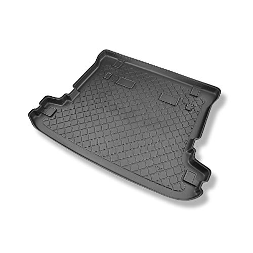 Mossa Tapis de Coffre adapté pour Mitsubishi Pajero IV Wagon SUV (04.2007-07.2015) - 5/7 Places (3e rangée abaissée); Version Longue (Long) - G